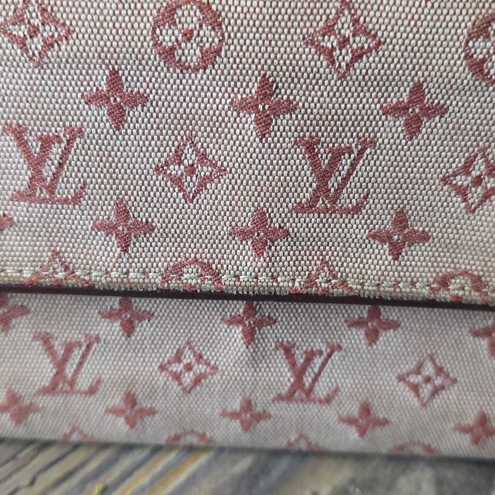 Louis Vuitton Vintage Josephine Denim Bordeaux Long Wallet - Picture 2 of 8